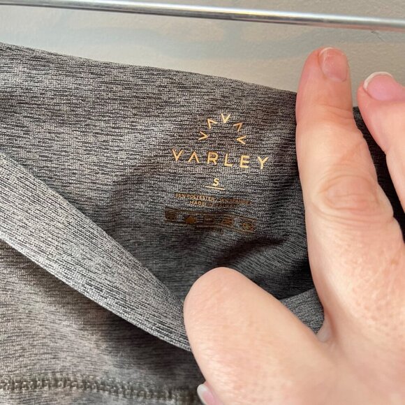 Varley‎ Gray Heathered Cropped Leggings Small - Picture 2 of 5